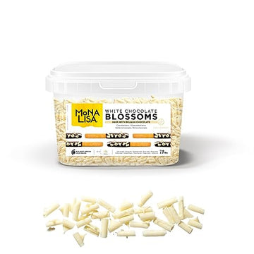 Mona Lisa Blossoms by Callebaut (White Chocolate Curls, 1kg Tub)