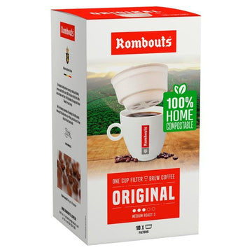 Rombouts Original One Cup gerösteter gemahlener Kaffeefilter 10x62g - 40er-Pack - mit Sendungsverfolgung