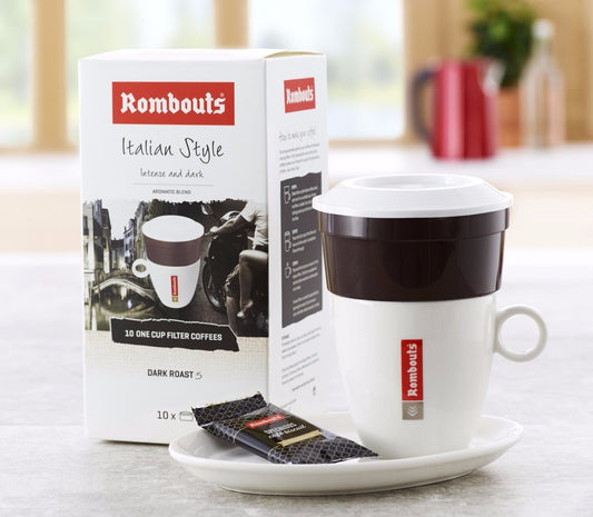 Rombouts Italian Style 10 einzelne Filterkaffees 10x62g - 4er-Pack mit Sendungsverfolgung