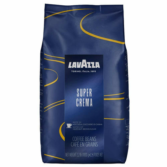 Lavazza Super Crema Espresso-Kaffeebohnen 1 kg, italienische Kaffeebohnen – verfolgt