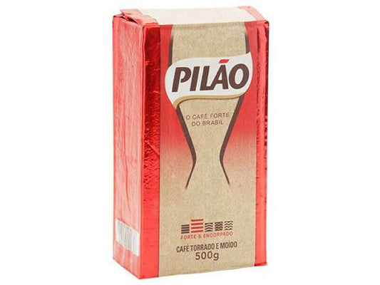 Café brésilien Pilao traditionnel moulu sous vide (500 Gr) Service suivi