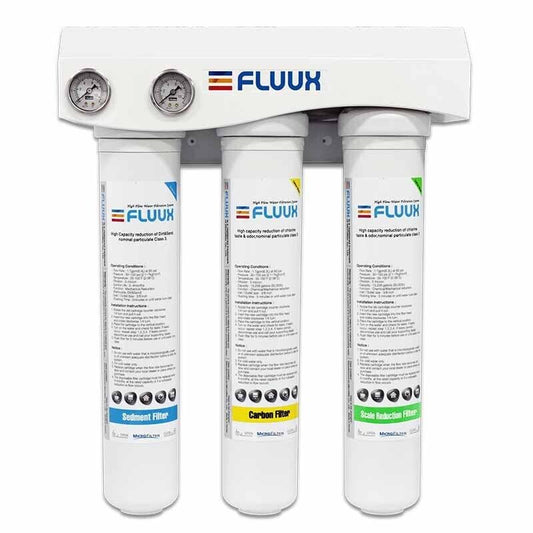 FLUUX 3 Stage Head includes Filters and Pressure Gauges