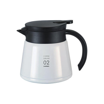 Hario VHS-60W Stainless Steel Heat Resistant Server 2 Cup (White) 550ml