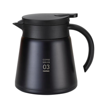 Hario VHS-80B Stainless Steel Heat Resistant Server 3 Cup (Black) 750ml