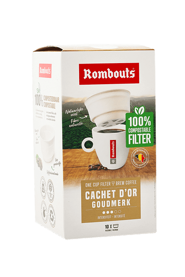 Rombouts Cachet D'or compostable one cup filters 4 pack - 40 filters