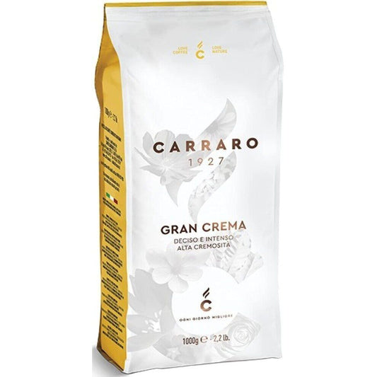 Ultimate Italian Crema bundle gourmet coffee Carraro and Miscela d'oro 2x1kg