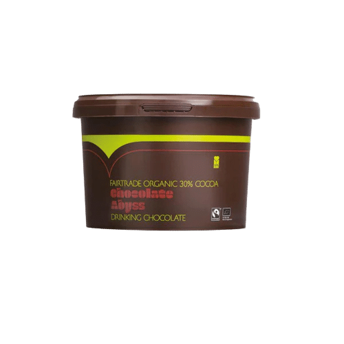 Chocolate Abyss Fairtrade Organic 30% Cocoa 2kg tub, 100% Fairtrade chocolate