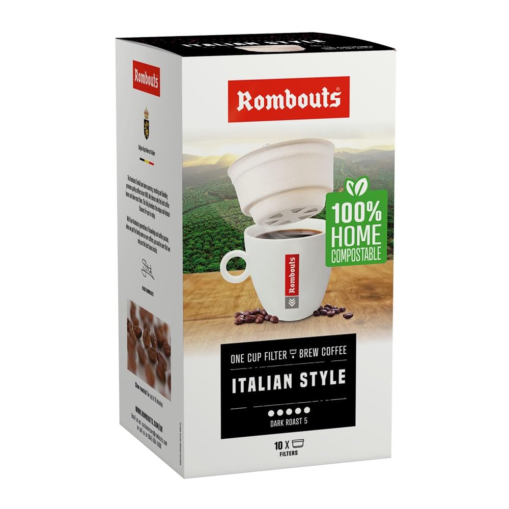 Rombouts Italian One Cup Coffee Filters 10's (8 Boxes)