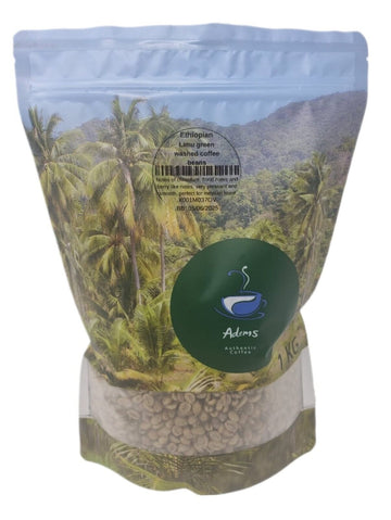 Ethiopian Limu Green coffee beans unroasted for home/business roasting 1kg Adems