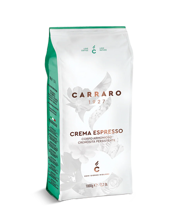 Carraro 1927 Crema Espresso Italian whole Coffee Beans 1kg