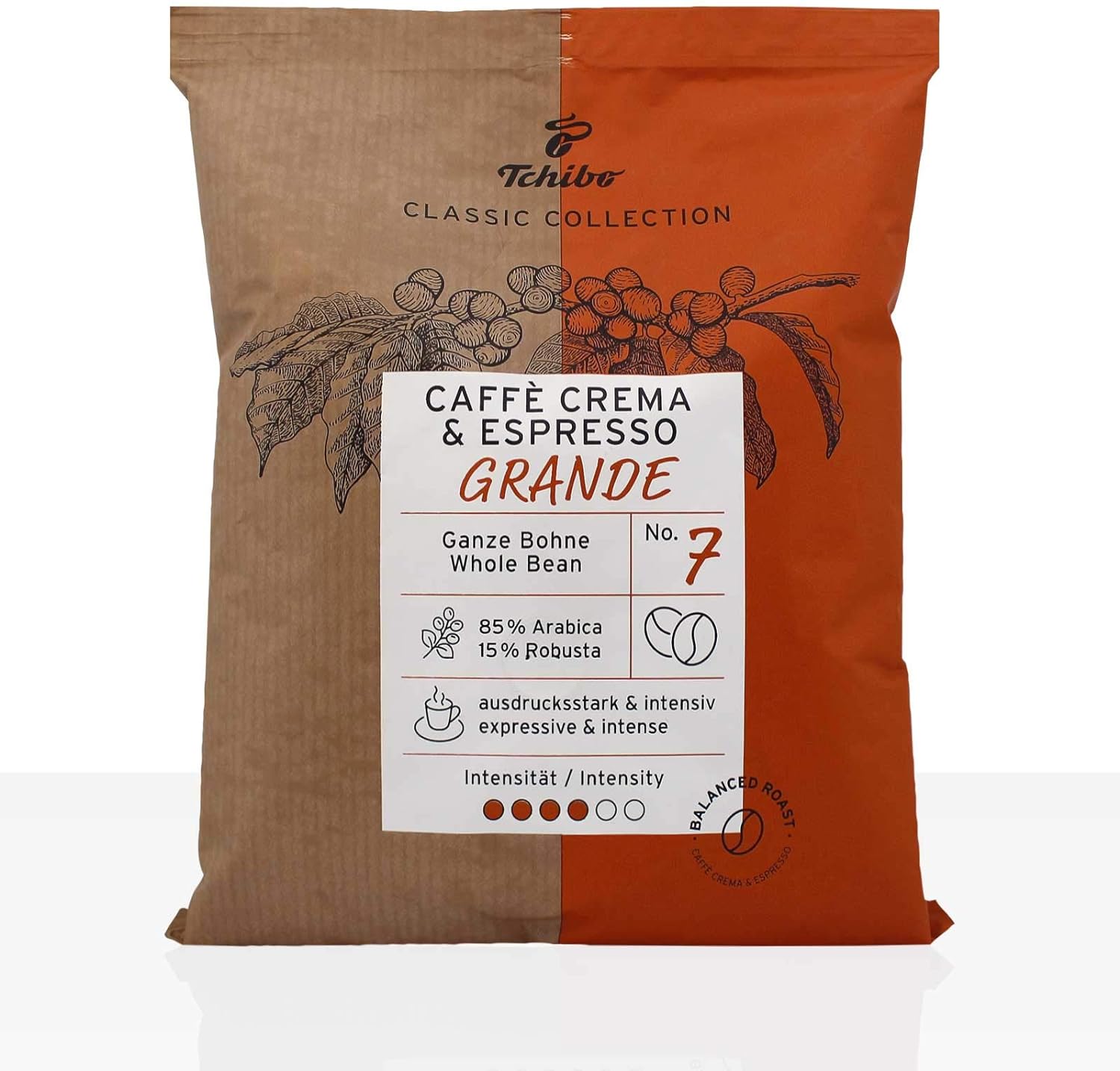 Tchibo caffe crema and espresso Café Grande – 2x 500g Coffee Whole Beans