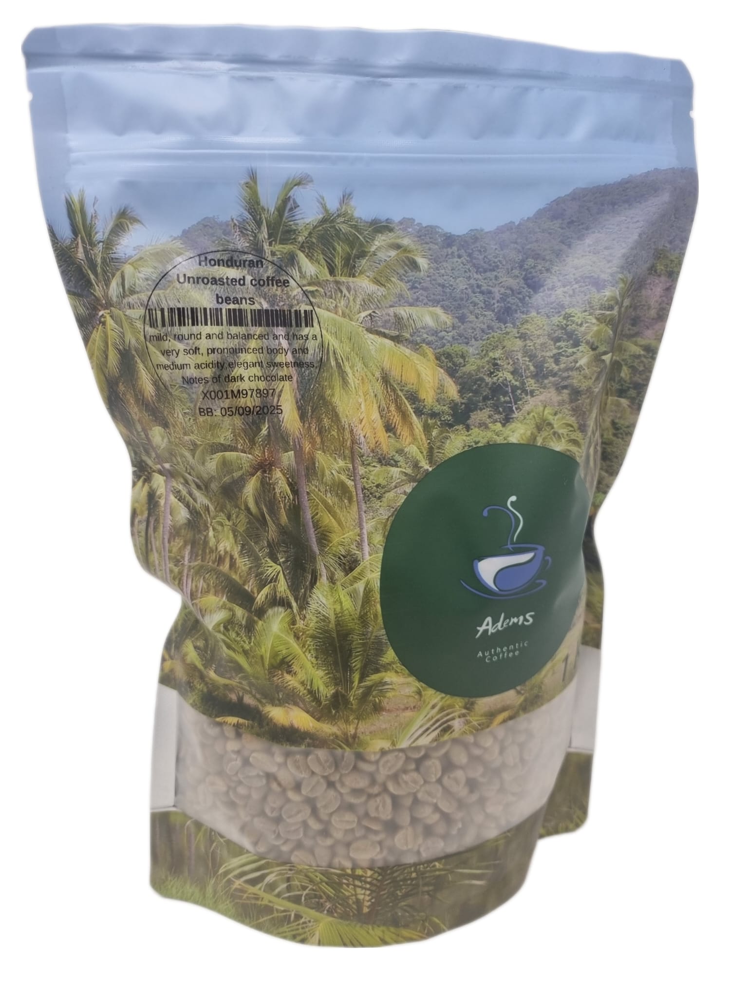 Adems Honduran Arabica green coffee beans 1kg for business or home roasting from Honduras