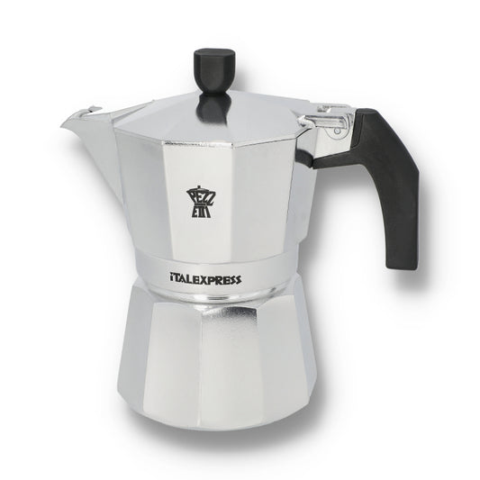 PEZZETTI ITALEXPRESS ALUMINIUM MOKA POT - 3 CUP SILVER