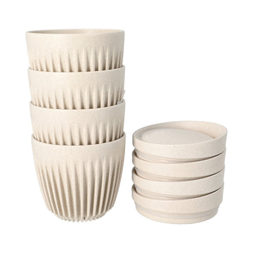HUSKEE CUP & LID (4 PACK)