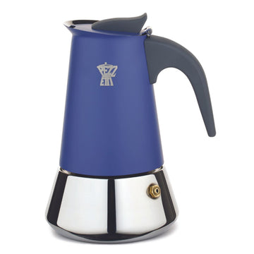 PEZZETTI STEELEXPRESS MOKA POT - 6 CUP INDIGO BURST