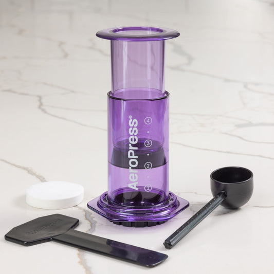 AEROPRESS CLEAR PURPLE COFFEE MAKER