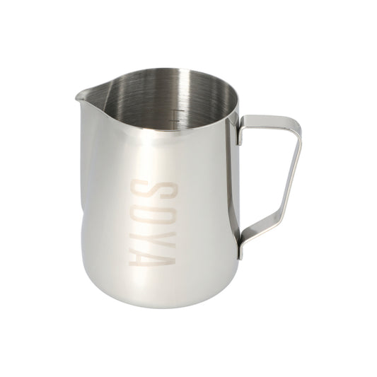 JAGUAR NAMED MILK FOAMING JUG WITH ETCHED VOLUME MEASURES - 1 LITRE 'SOYA'
