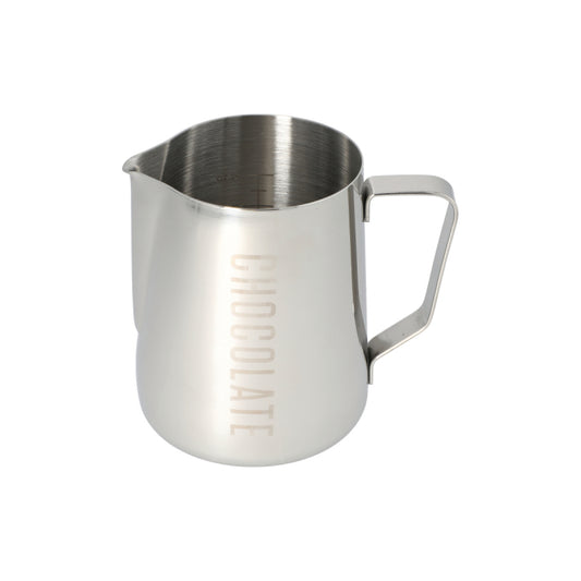 JAGUAR NAMED MILK FOAMING JUG WITH ETCHED VOLUME MEASURES - 0.6 LITRE 'CHOCOLATE'