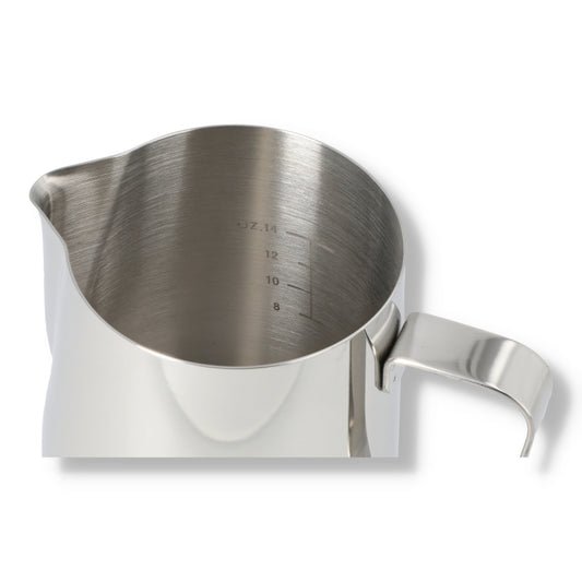 JAGUAR MILK FOAMING JUG WITH ETCHED VOLUME MEASURES - 0.6 LITRE