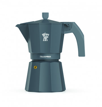 PEZZETTI ITALEXPRESS ALUMINIUM MOKA POT - 6 CUP SHOOTING ASH