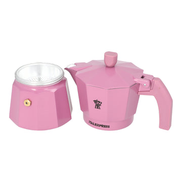 PEZZETTI ITALEXPRESS ALUMINIUM MOKA POT - 3 CUP PASTEL MAGENTA