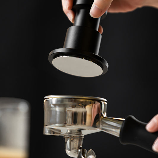 TIMEMORE IMPULSE IMPACT TAMPER 58.4MM FLAT BASE BLACK