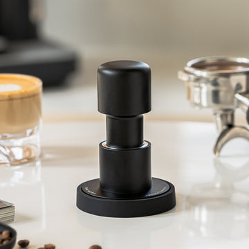 TIMEMORE IMPULSE IMPACT TAMPER 58.4MM FLAT BASE BLACK