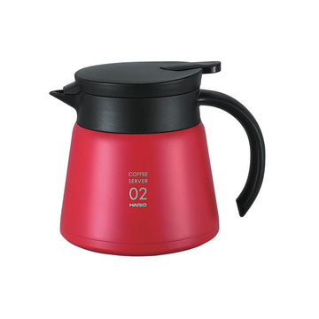 Hario VHS-60R Stainless Steel Heat Resistant Server 2 Cup (Red) 550ml