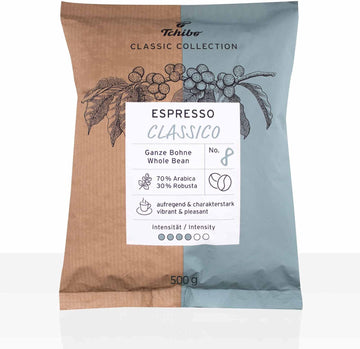 Tchibo Espresso classico, 2 bags of 500g Coffee Whole Beans
