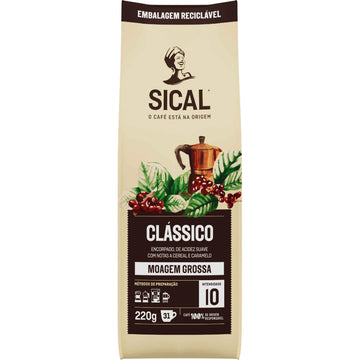 Sical Portuguese coars ground Ground Coffee Cafe 5 Estrelas 2x 220gr moagem grossa