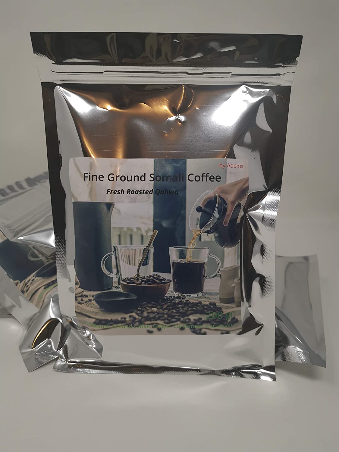 Adems Ground Somali coffee with ginger / Qahwa Somali 2x200gr