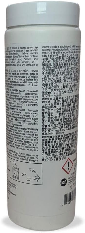 Urnex Cafiza P43 Espresso Machine Cleaning Tablets 3g - 1 x Tub of 180 Tablets