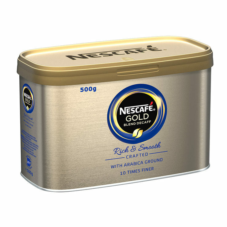 Nescafé Gold Blend Decaffeinated Instant Coffee Granules, 500g -Tracked service-
