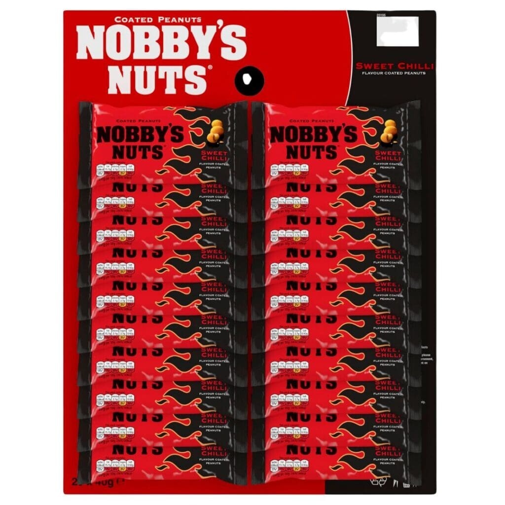Nobby's Nuts Sweet Chilli flavour Coated Peanuts 20x40g