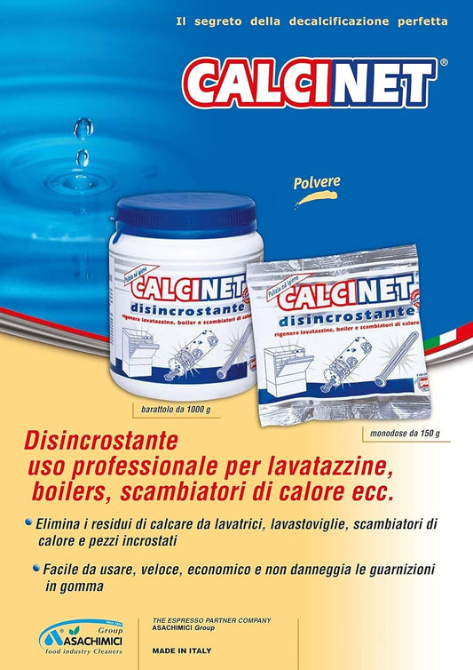 Scale Remover Calcinet 1000 g PULY CAFF For Hot Water Boilers and dishwasher