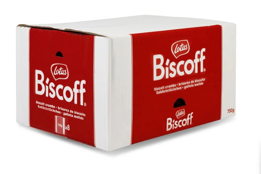 Lotus Biscoff Biscuit Crumbs bags - 8 x 750g Original Caramelised Biscuit Crumbs