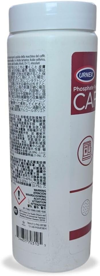 Urnex Cafiza P43 Espresso Machine Cleaning Tablets 3g - 1 x Tub of 180 Tablets