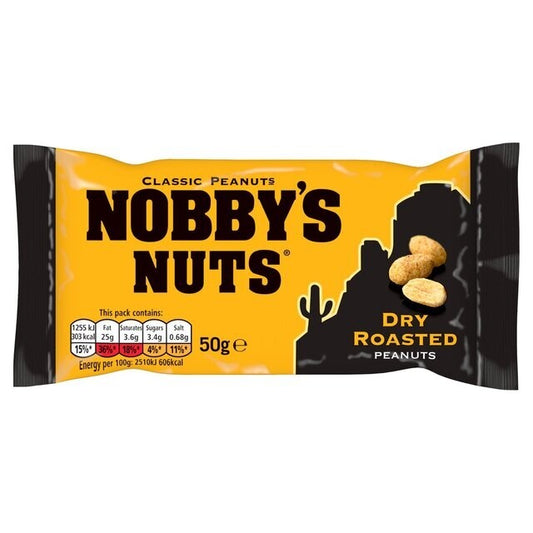 Nobby's Nuts Classic Dry Roasted Peanuts 24 x 50g