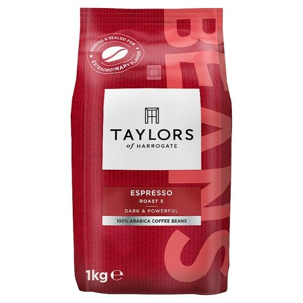 Taylors of Harrogate Espresso Coffee Beans 1KG - Tracked service