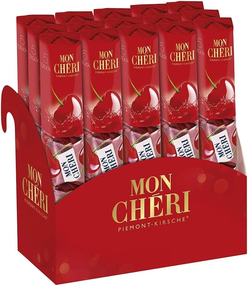 Mon Cheri 15 Riegel mit 5 einzeln verpackten Pralinen 52g 15er Pack