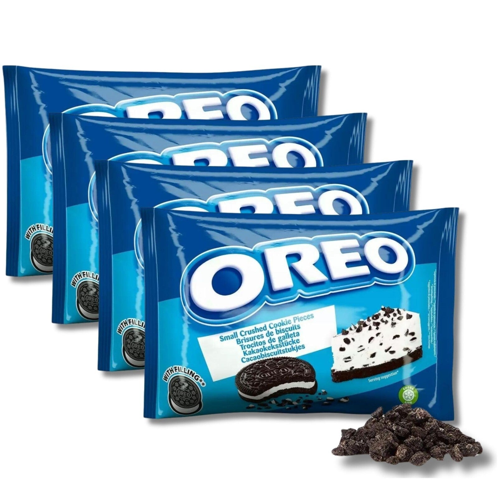 Oreo Crumbs crushed cookie with vanilla flavour filling 12 Packs of 400gr