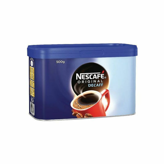 Nescafé Original Decaff Instant Coffee Tin 500g -Tracked service-
