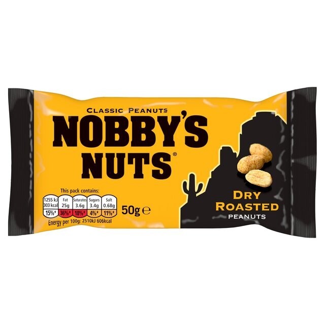 Nobby's Nuts Classic Dry Roasted Peanuts 24 x 50g