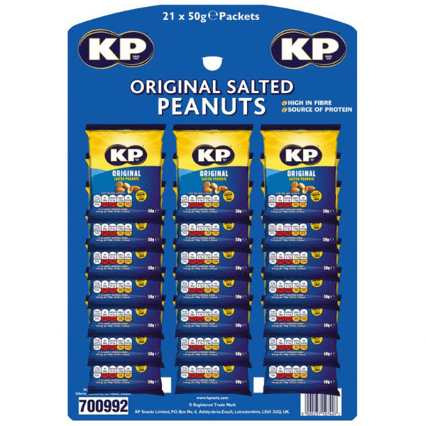 KP Salted Peanuts Pub Card 21x50g