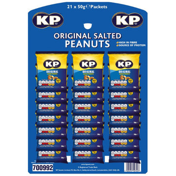 KP Salted Peanuts Pub Card 21x50g