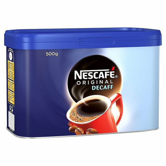 Nescafé Original Decaff Instant Coffee Tin 500g -Tracked service-